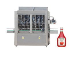 Tomat Pasta Ketchup Mengisi Kemasan